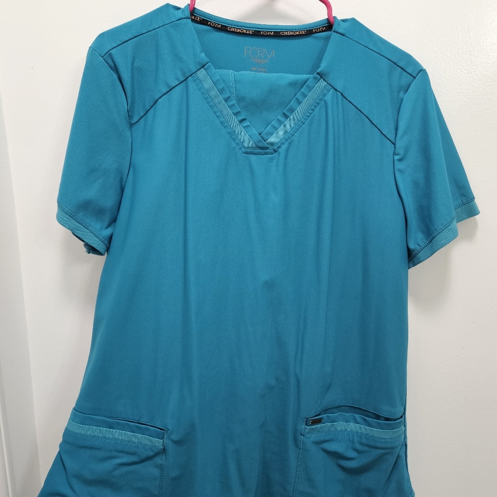 Cherokee form teal scrubs